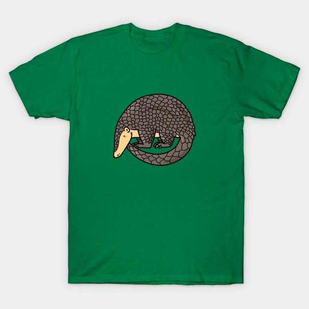 Pangolin T-Shirt by Otterlyalice